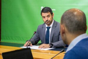 El portavoz de Vox en las Cortes, Iván Sánchez.
