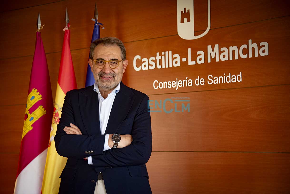 Jesús Fernández Sanz, consejero de Sanidad de Castilla-La Mancha. Foto: Rebeca Arango.