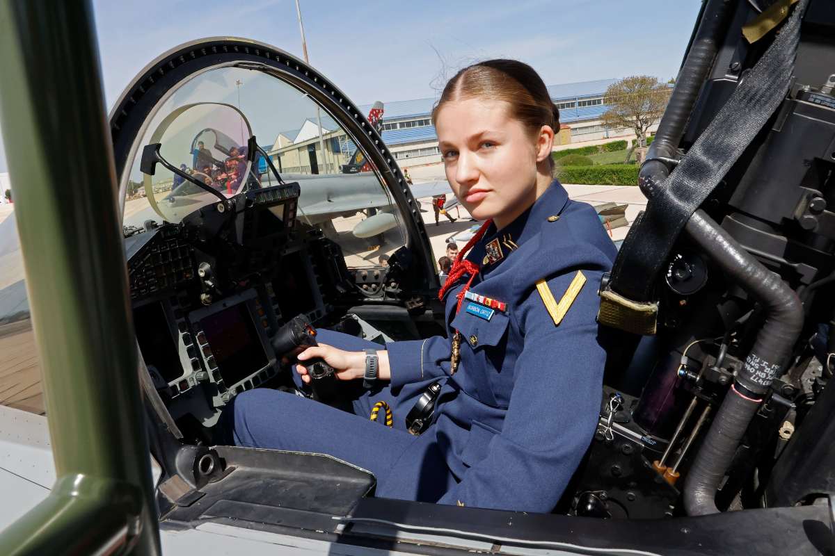 La Princesa de Asturias visitó el pasado 21 de abril el Ala 14 del Ejército del Aire y del Espacio en la Base Aérea de Los Llanos (Albacete). © Casa de S.M. el Rey.