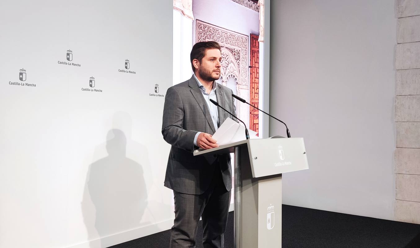 Nacho Hernando, durante la rueda de prensa.