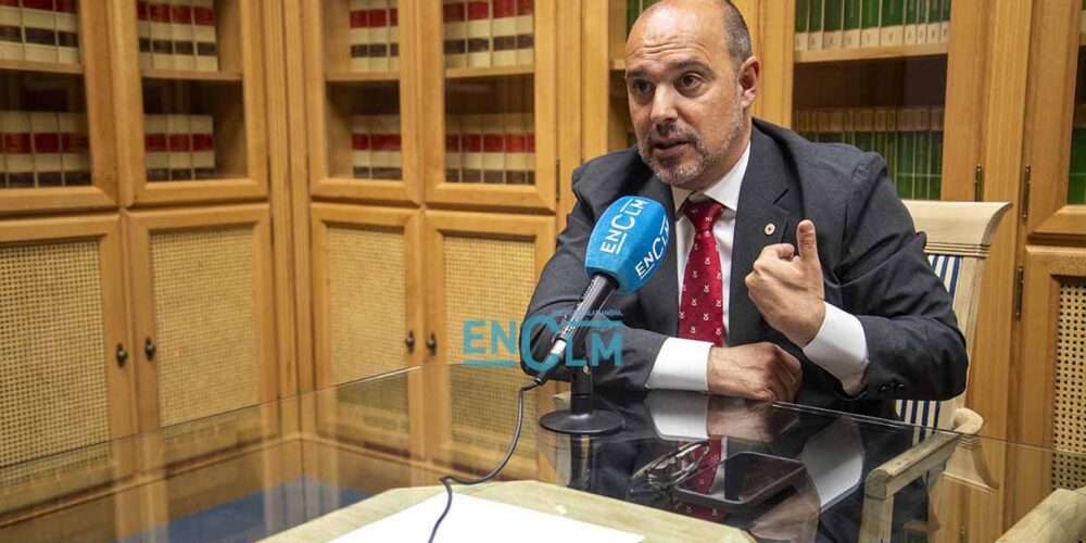 Pablo Bellido, presidente de las Cortes de Castilla-La Mancha. Foto: Rebeca Arango.