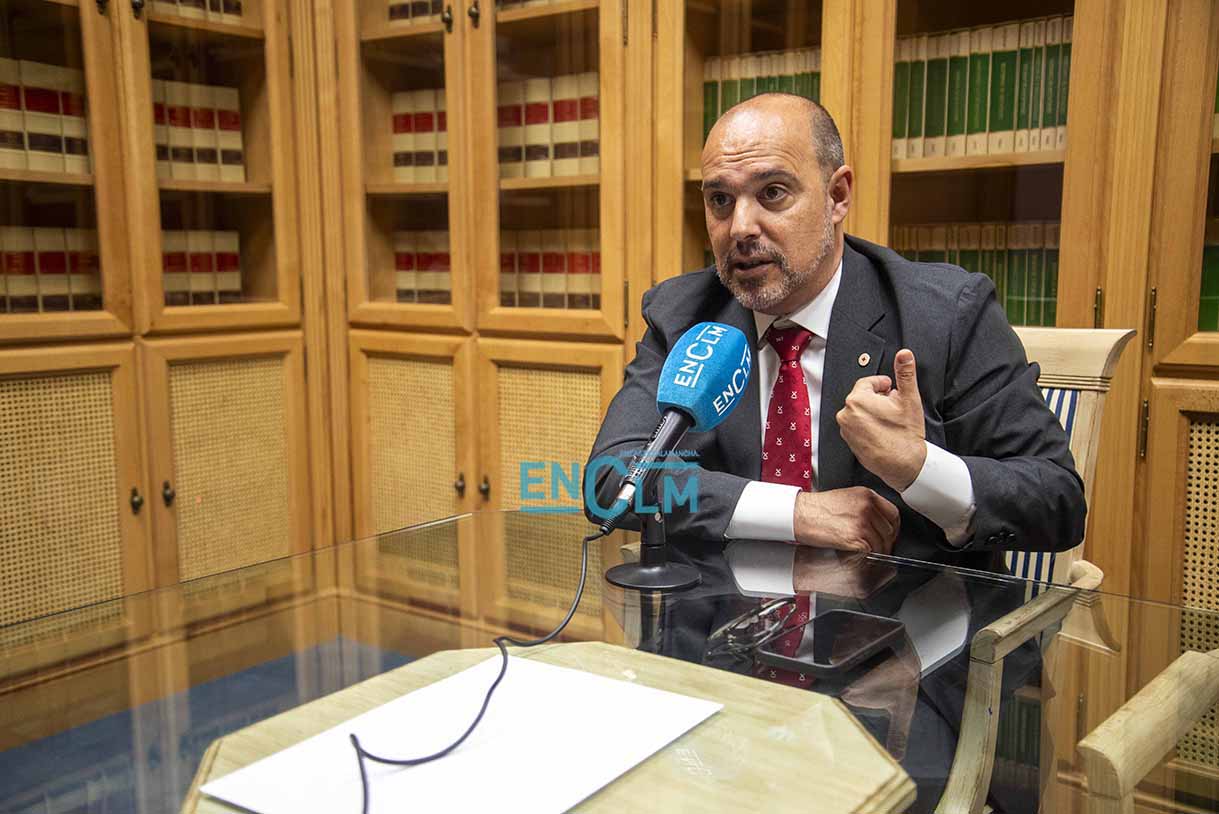 Pablo Bellido, presidente de las Cortes de Castilla-La Mancha. Foto: Rebeca Arango.