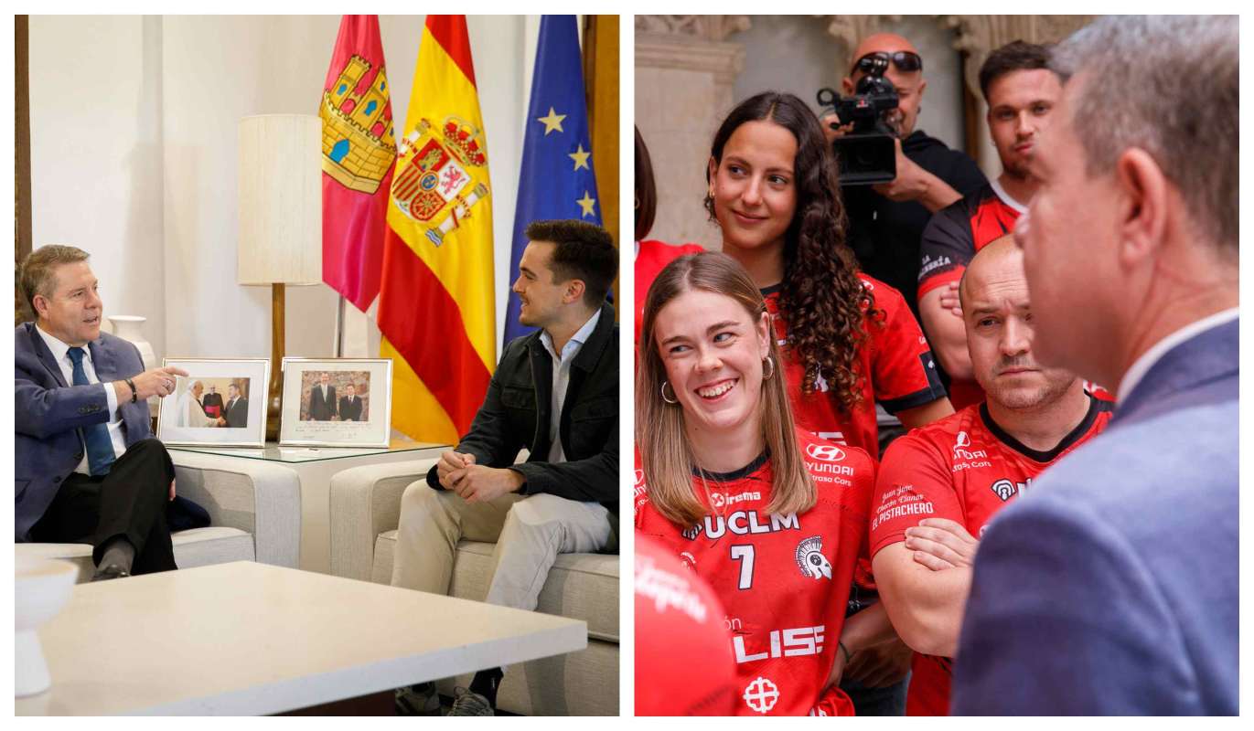 Page, con Emilio Redondo y el BM Soliss Pozuelo de Calatrava.