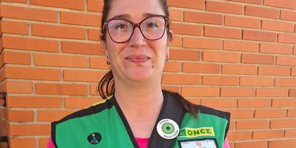 Paloma Lozano, vendedora de la ONCE