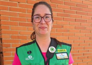 Paloma Lozano, vendedora de la ONCE