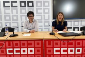 Paco Gómez y Nieves Díaz. Foto: CCOO Albacete