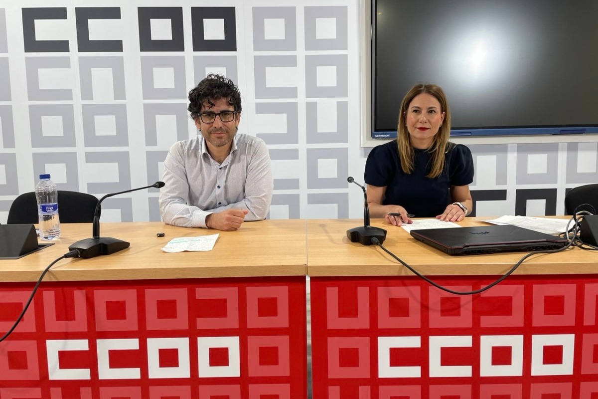 Paco Gómez y Nieves Díaz. Foto: CCOO Albacete