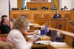 Pleno en las Cortes.