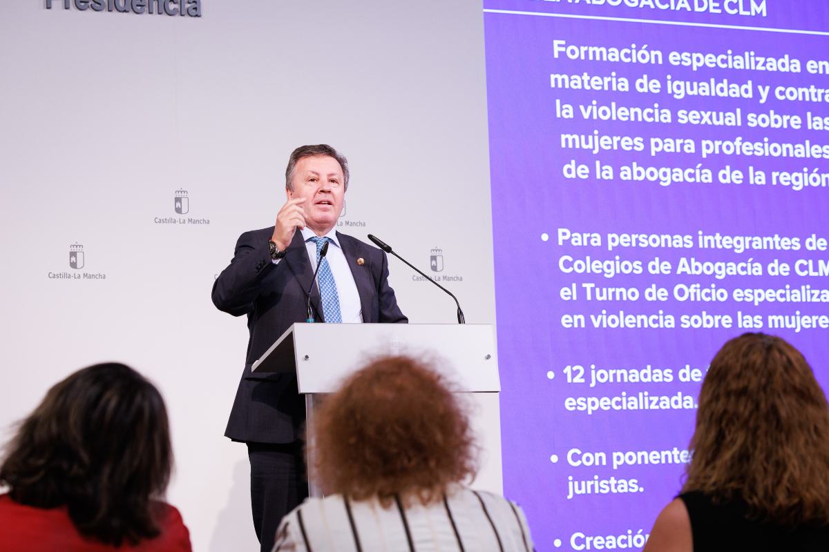 El presidente del Consejo de la Abogacía de Castilla-La Mancha. (Foto: D. Esteban González // JCCM)