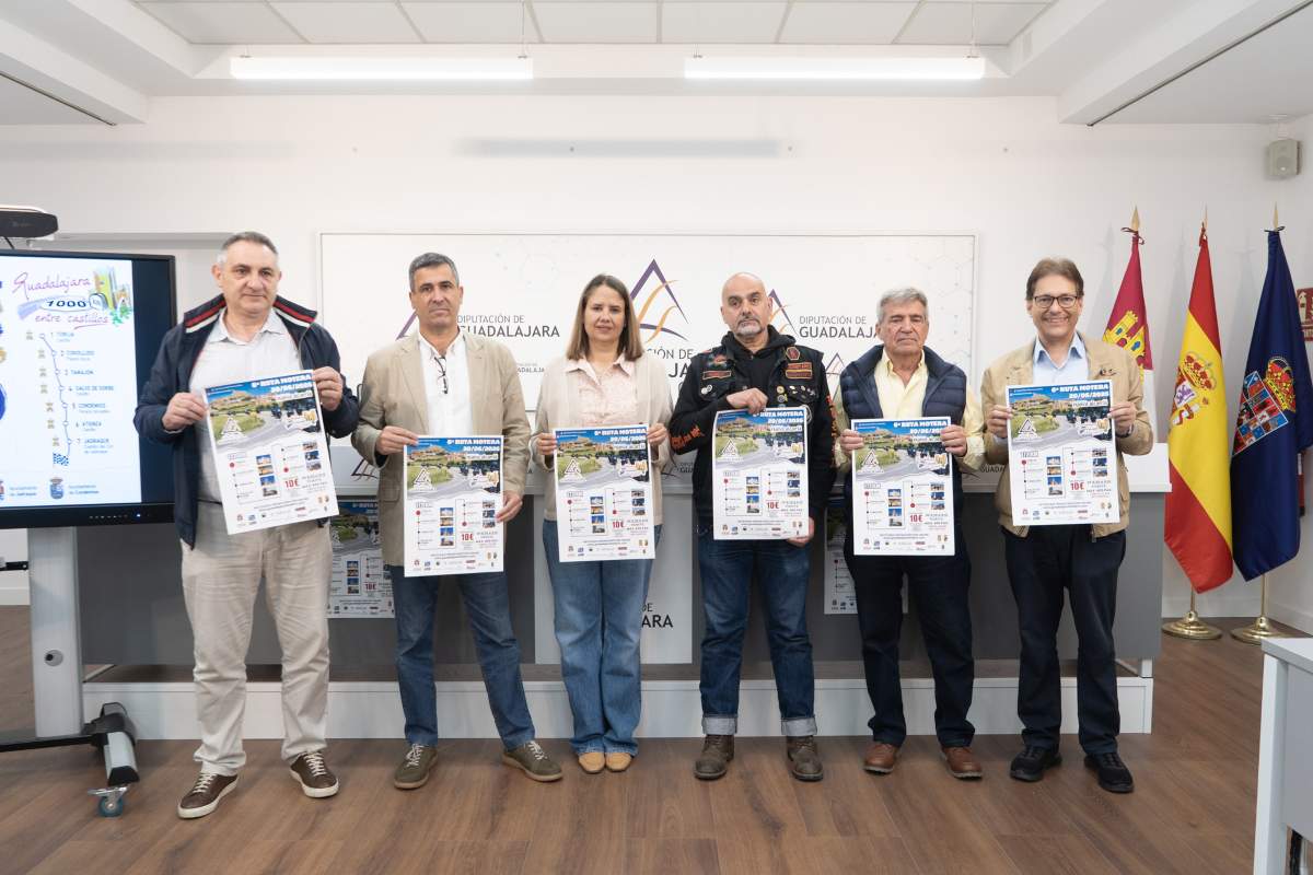 Presentación sexta ruta motera ´Guadalajara 1000 km entre castillos´