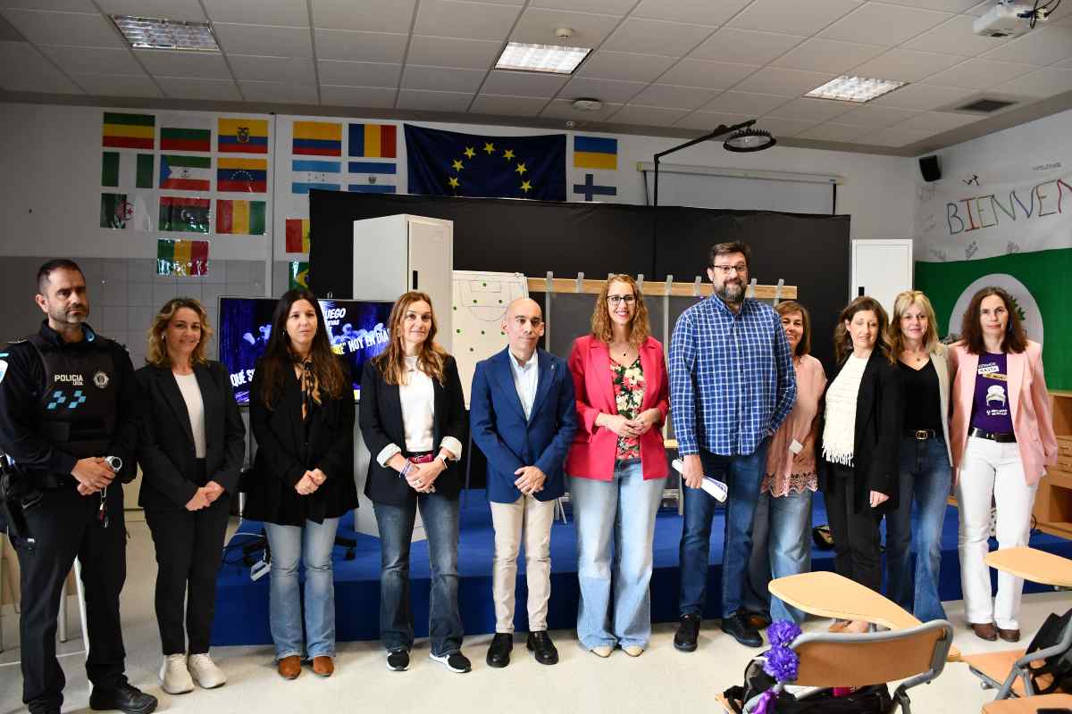 Sara Simón visitó el IES Arcipreste de Canales, en Recas (Toledo).