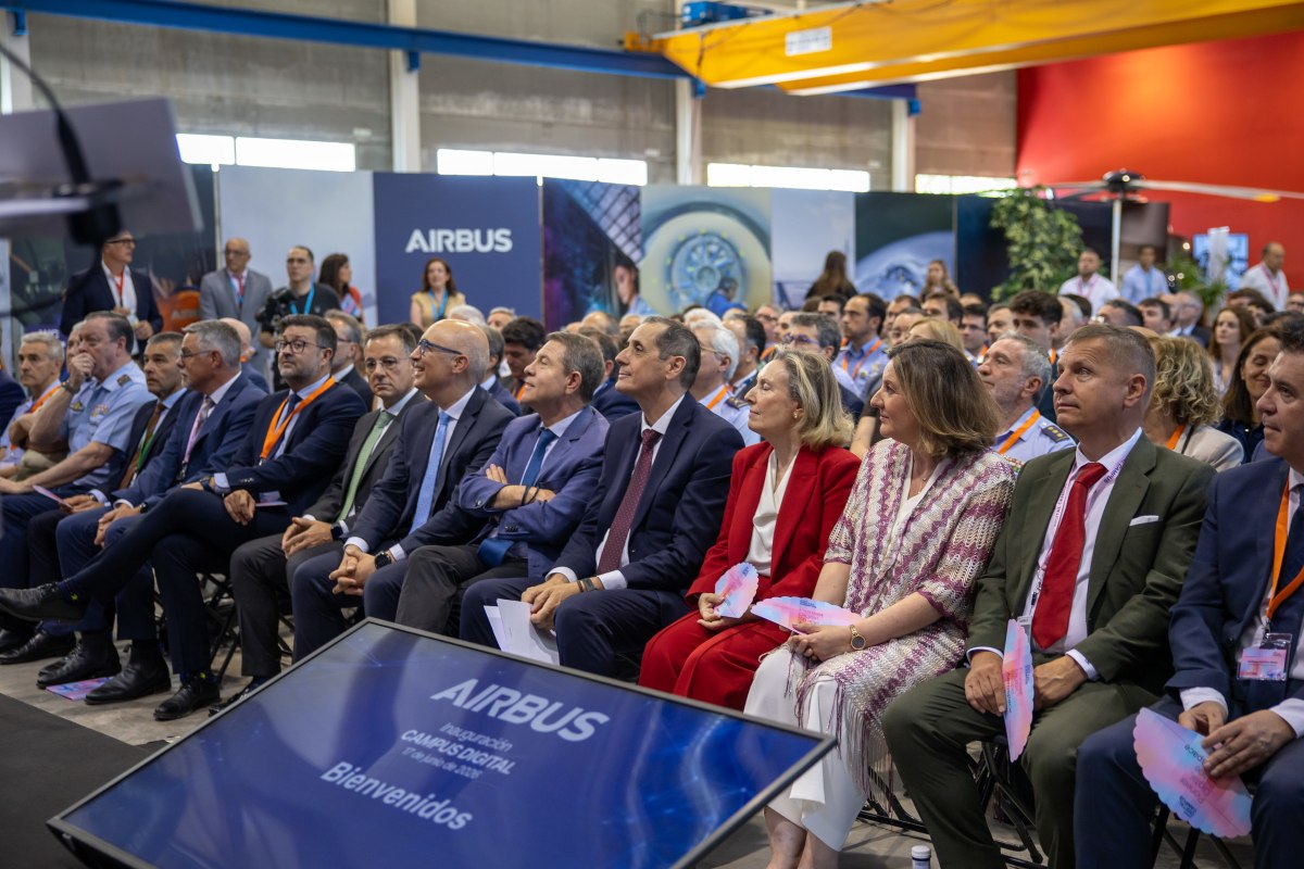 Inauguración del Digital Campus de Airbus en Albacete. Foto: JCCM
