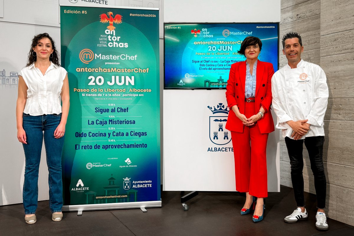 Presentación del evento AntorchasMasterChef en Albacete