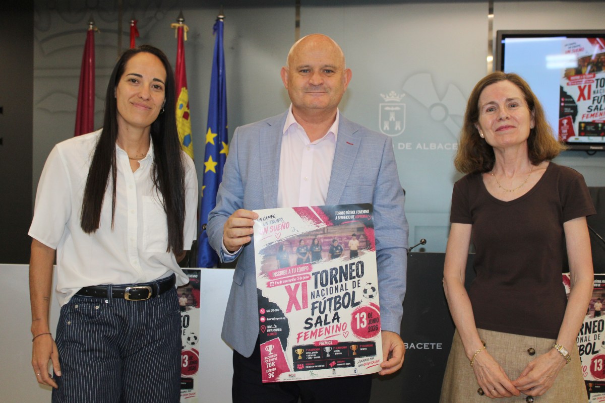 Presentación del XI Torneo Nacional de fútbol sala femenino a beneficio de Asprona