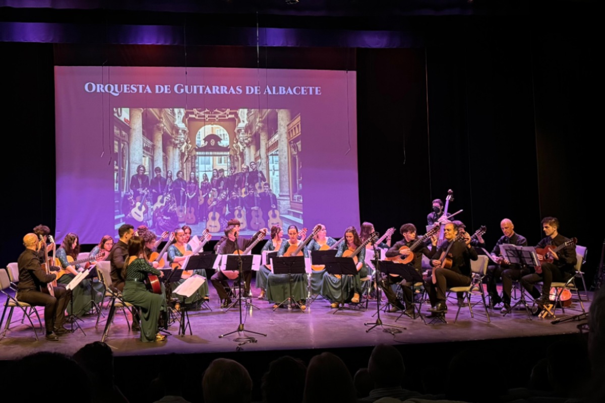 Imagen de archivo de la Orquesta de Guitarras de Albacete. Foto: Elena Valero
