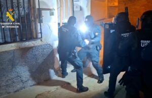 Registro de la Guardia Civil de Albacete, en el marco de la operación “Jagged”