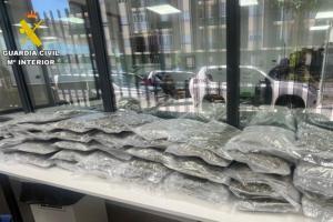 Droga intervenida por la Guardia Civil de Albacete