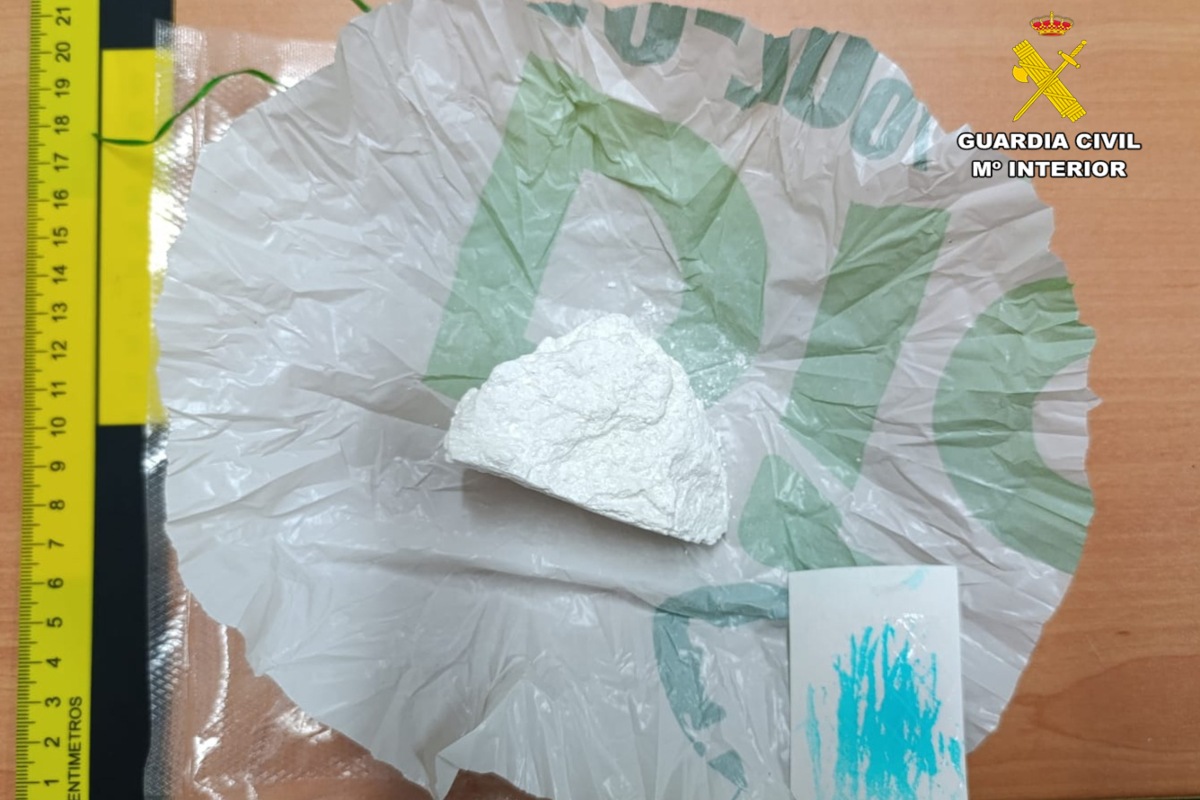 Droga intervenida por la Guardia Civil de Letur