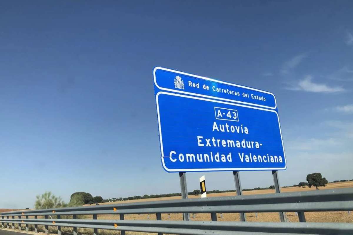 Imagen de la autovía A-43 a su paso por Castilla-La Mancha