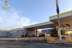 Imagen de la gasolinera en la que vendían la droga