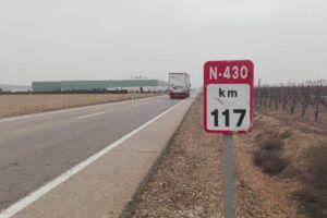 Imagen de un tramo de la carretera N-430