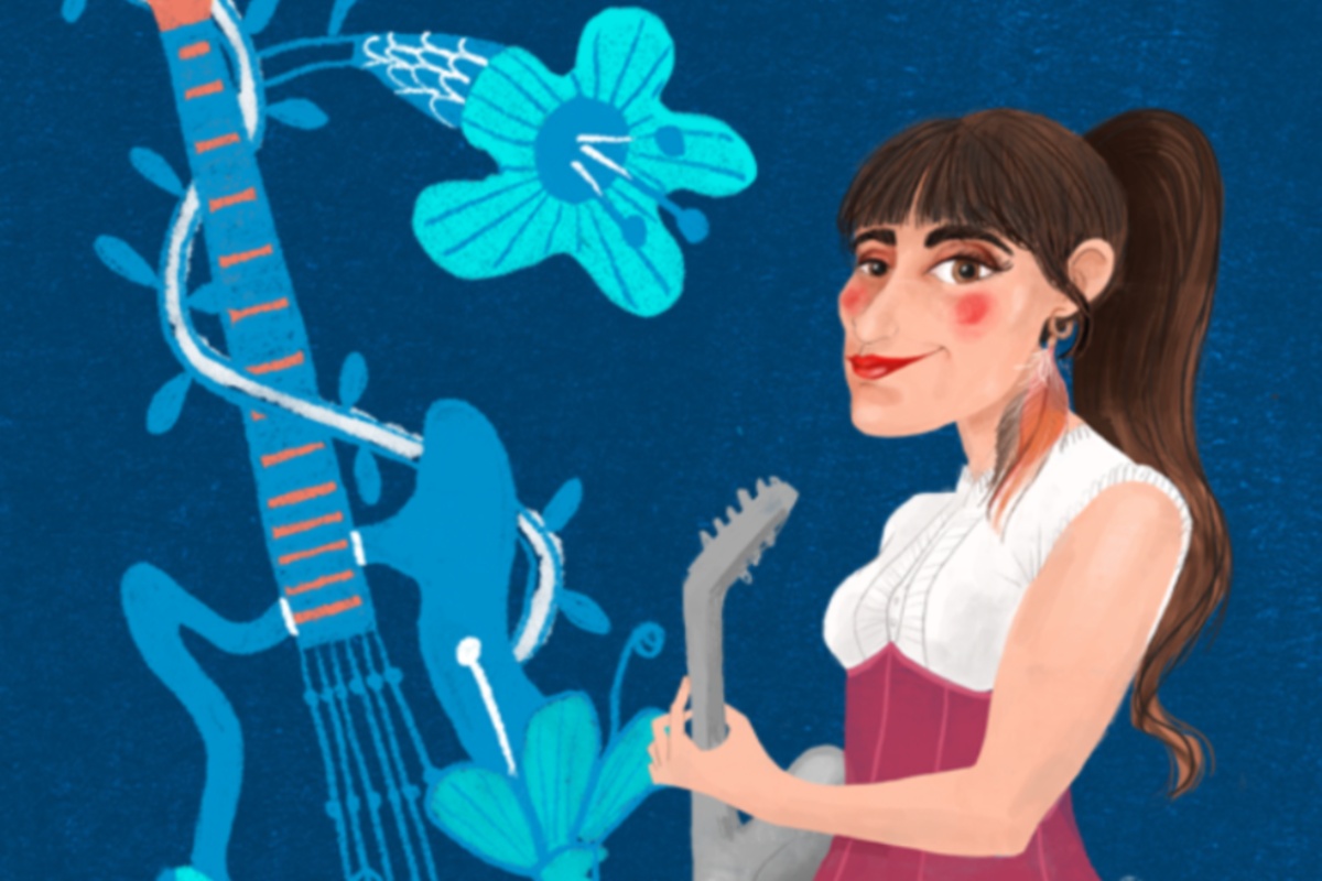 Dibujo de la cantante Rozalén para promocionar su festival LeturAlma