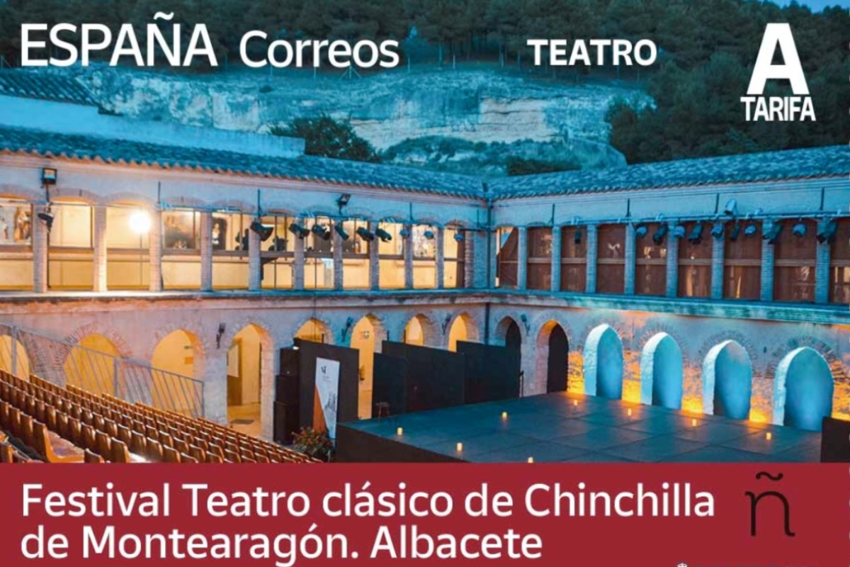 Sello de Correos dedicado al Festival de Teatro Clásico de Chinchilla (Albacete)