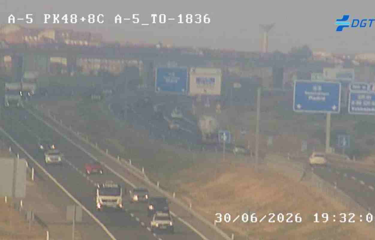 El accidente se ha producido en la A-5, a la altura de Casarrubios del Monte.