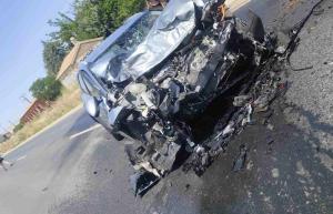 Accidente de tráfico en Ajofrín (Toledo).