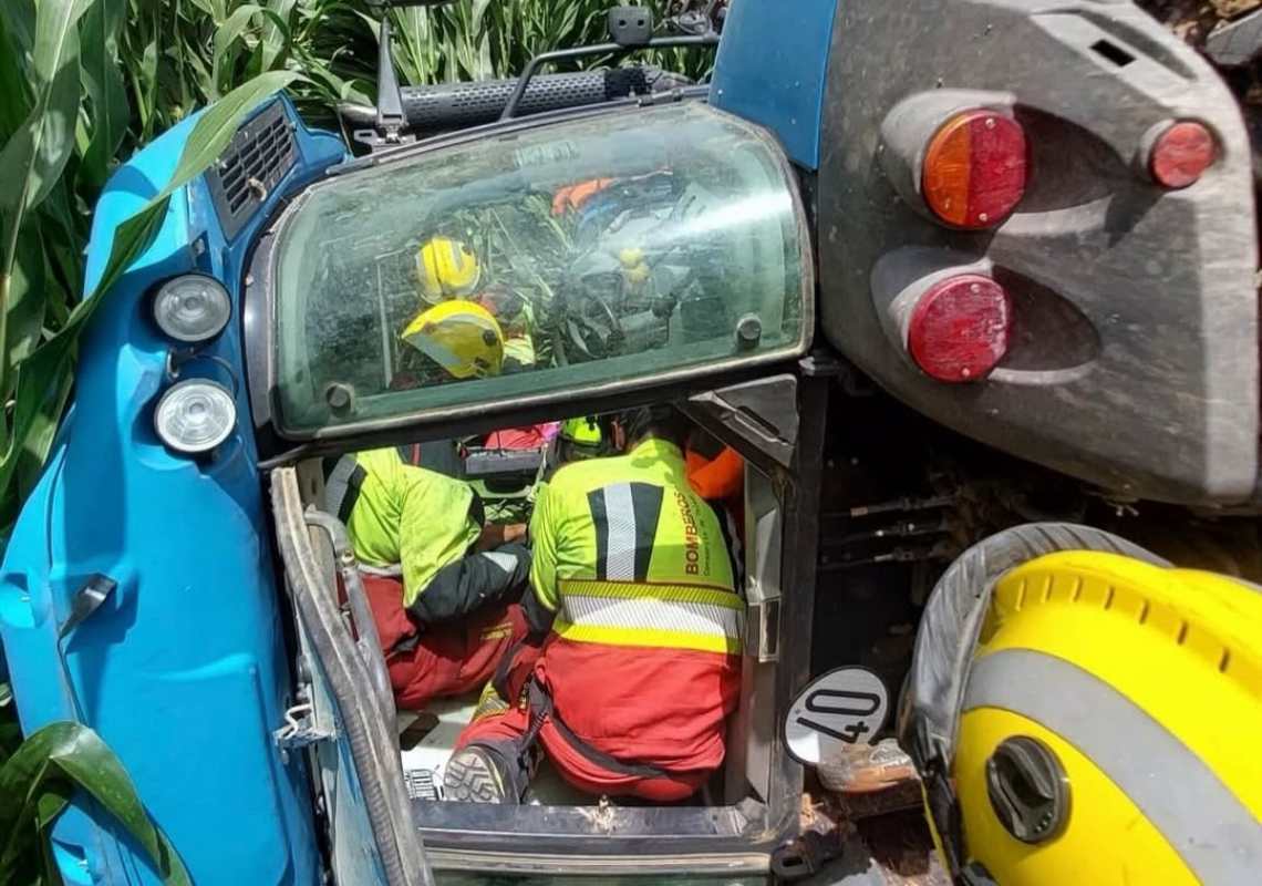 Rescate del hombre atrapado. Imagen del CPEIS de Toledo.