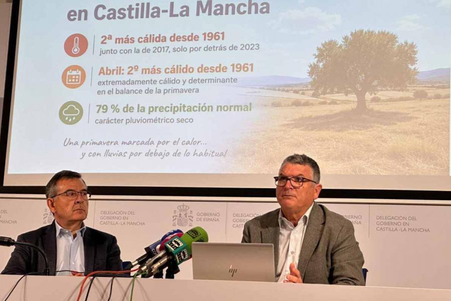CLM vivió una primavera «muy cálida», la segunda más calurosa desde 1961, con un aumento de 1,6 grados