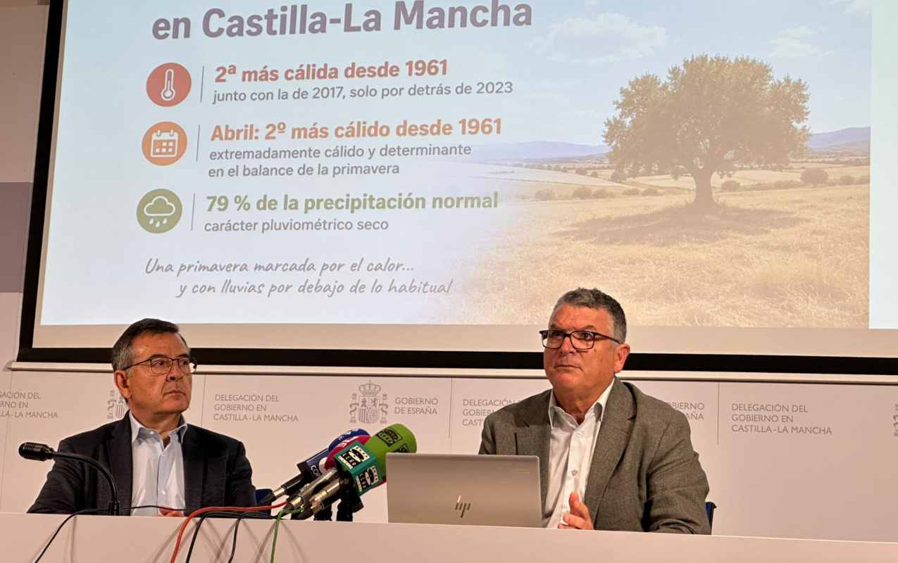 Carlos Ángel Devia (izquierda) y Luis María Bañón presentaron el balance de la primavera.
