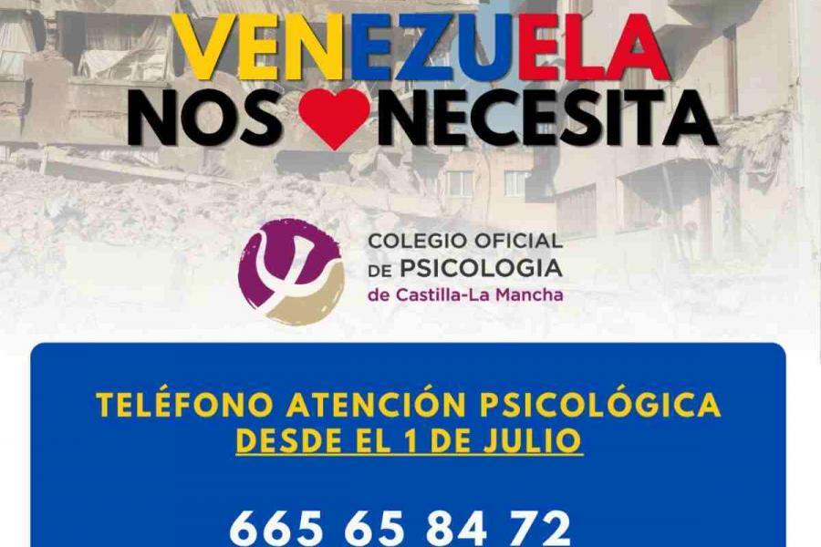 Ofrecen apoyo psicológico en Castilla-La Mancha para afectados por el terremoto de Venezuela