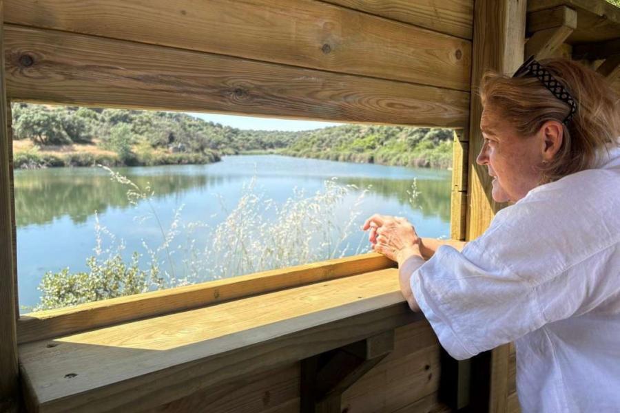 La finca ‘El Borril’ de la Diputación de Toledo cuenta con un nuevo observatorio de aves