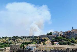 Fuego en las cercanías de