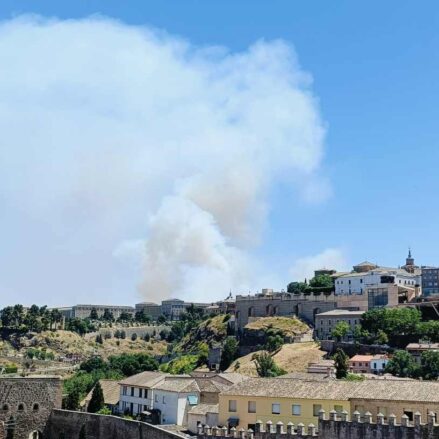 Fuego en las cercanías de