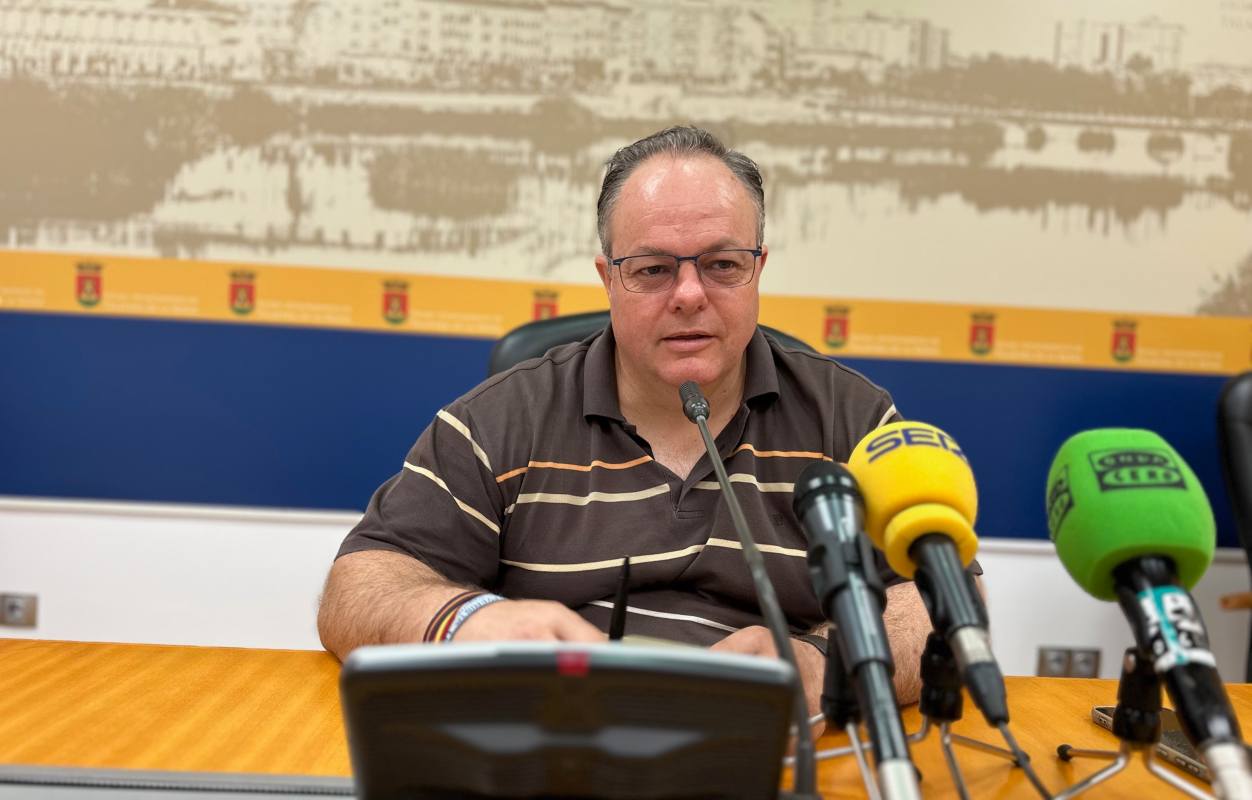 Benedicto García, en la rueda de prensa.
