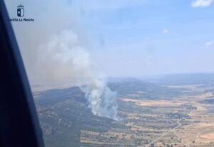 Imagen del incendio de Brazatortas.