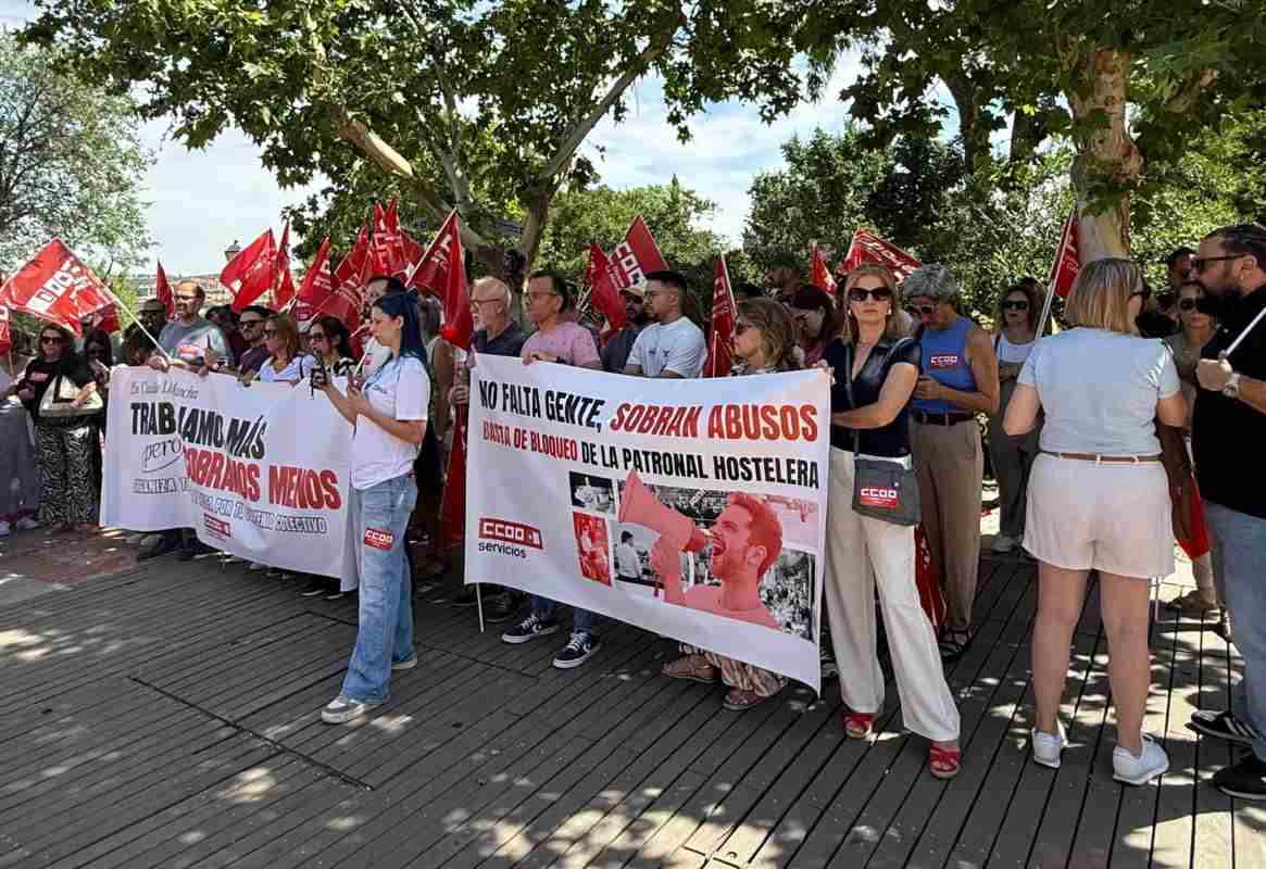 Concentración de CCOO en Toledo.