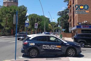 Coche de Policía Nacional en Talavera