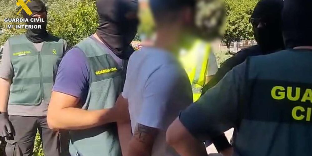 Imagen de una de las detenciones.