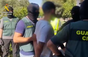 Imagen de una de las detenciones.