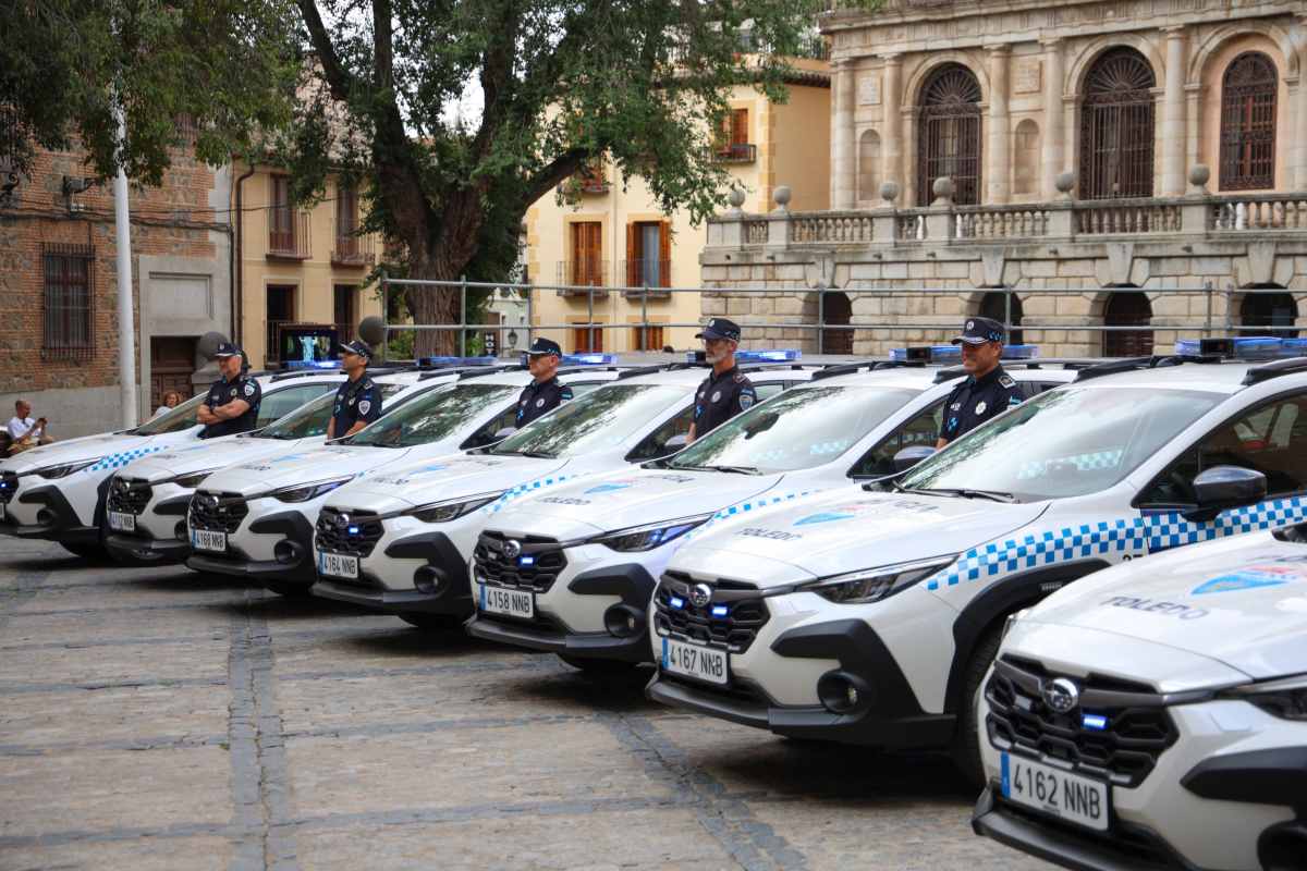Nueva flota de la Policía Local de Toledo.