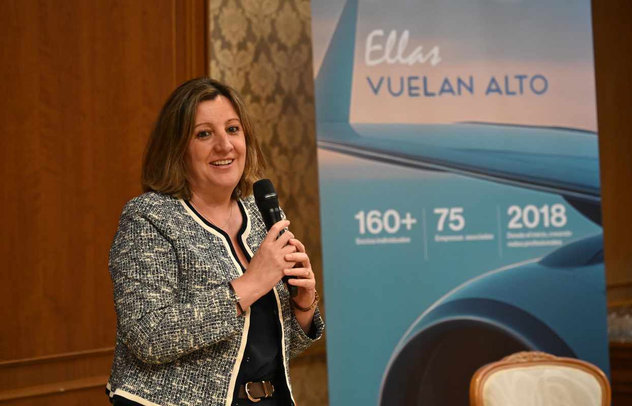 Patricia Franco, en la puesta de largo de 'Ellas vuelan alto' en CLM.