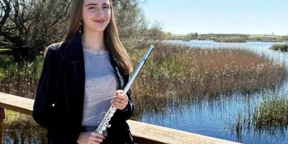 La joven también ha acabado el Grado Profesional de Flauta Travesera en el Conservatorio Profesional de Música ‘Marcos Redondo'