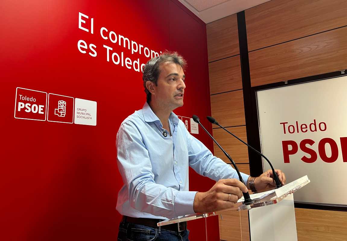 Pablo García, durante la rueda de prensa.
