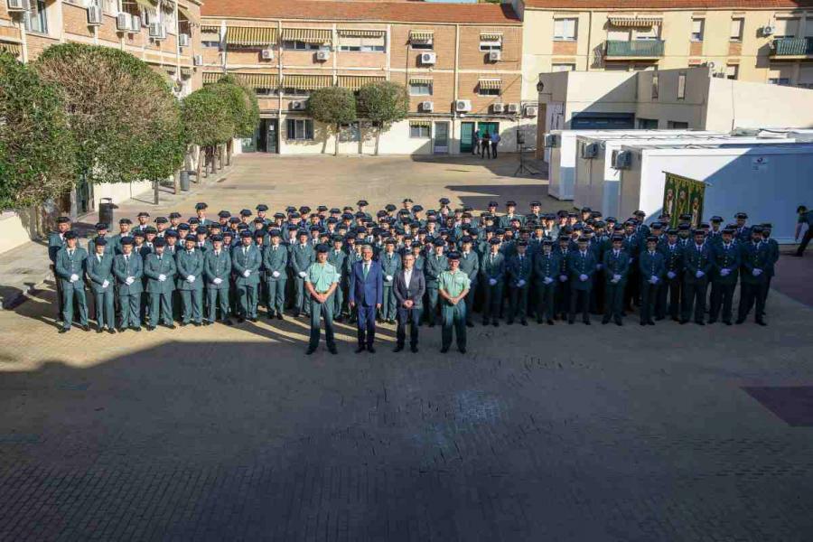Más Guardia Civil en Castilla-La Mancha: 251 agentes en prácticas que ha recibido Sabrido en Toledo