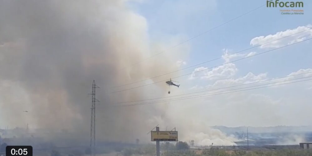 Foto del incendio de Gamonal.