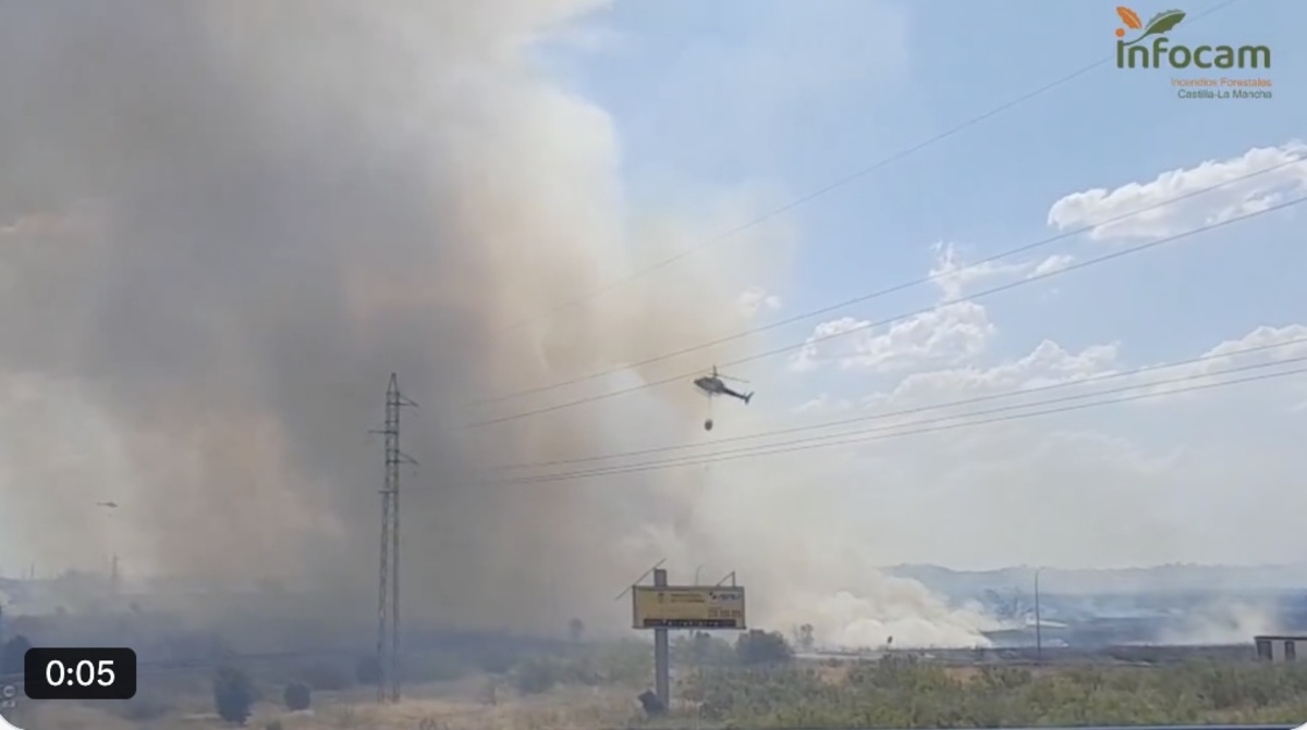 Foto del incendio de Gamonal.
