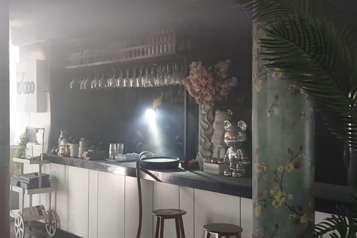 Incendio en el restaurante Koi de Talavera. Foto: @cpeistoledo